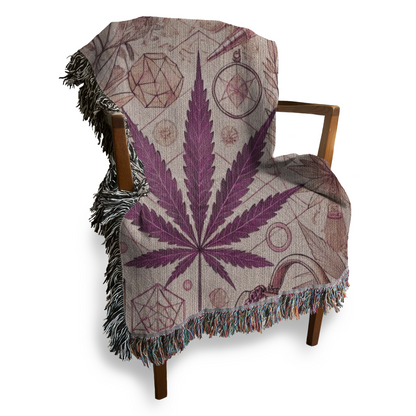 Pink Kush Dreams: Luxury Woven Blanket Collection