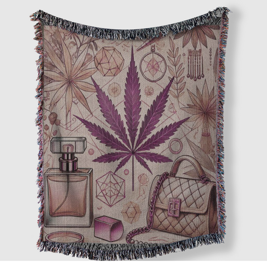 Pink Kush Dreams: Luxury Woven Blanket Collection